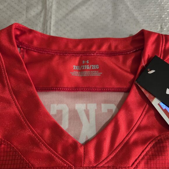 Utah Utes SINGER #3 Under Armour Replica Football Player Jersey NWT Mens XXL 2XL - Picture 4 of 11